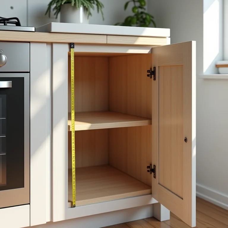 Tamanho ideal de um armário de cozinha pequeno: guia de medidas.