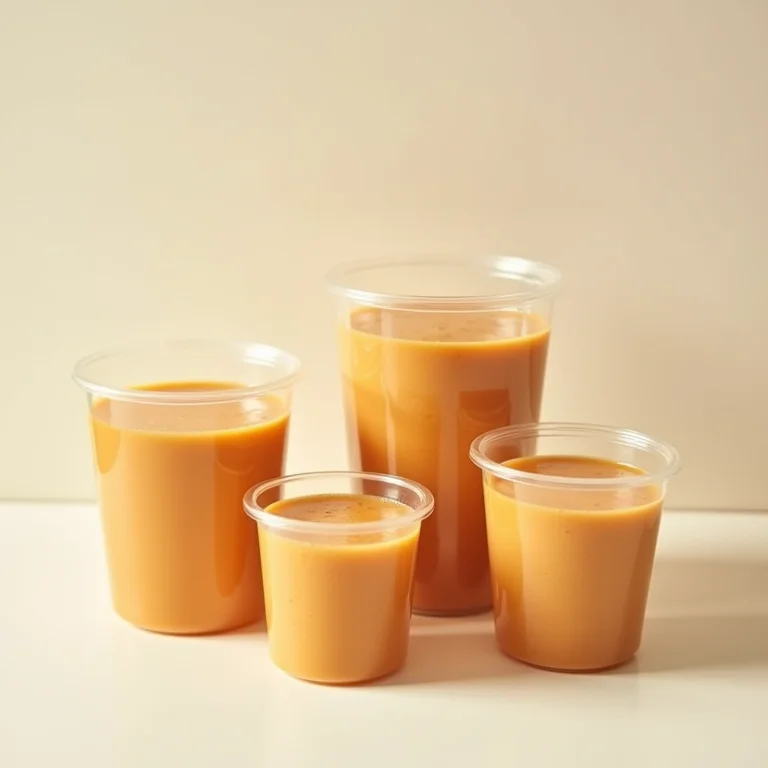 Tamanhos e formatos de potes para congelar sopa