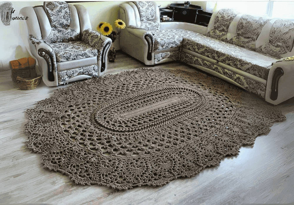 Artesanal e Acolhedor: Tapetes de Crochê para um Toque Único - inspiração