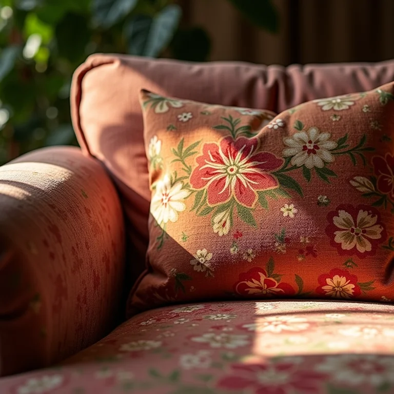 Tecidos vintage ideais para estofados: veludo e algodão floral