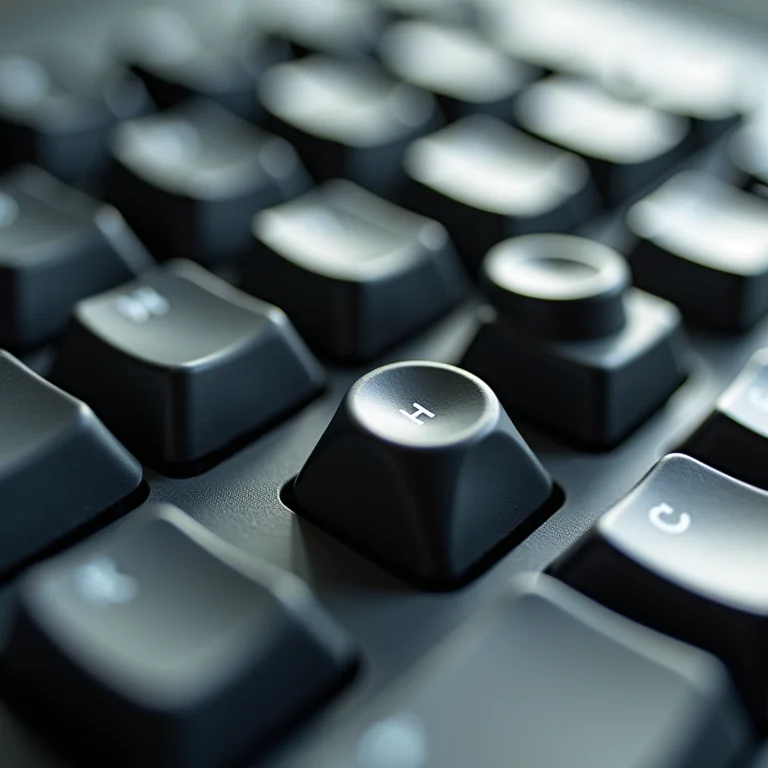 Teclas removidas do teclado para limpeza.