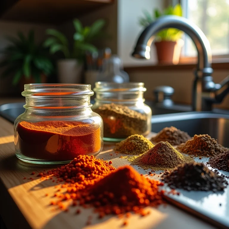 Temperos armazenados perto de fontes de calor e umidade