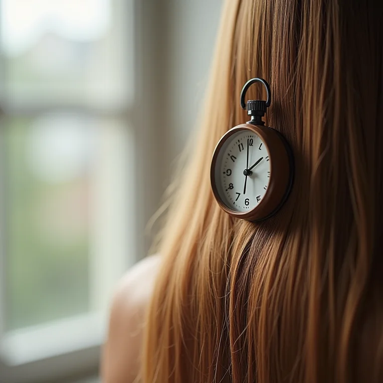 Tempo de pausa do produto removedor de coloração capilar