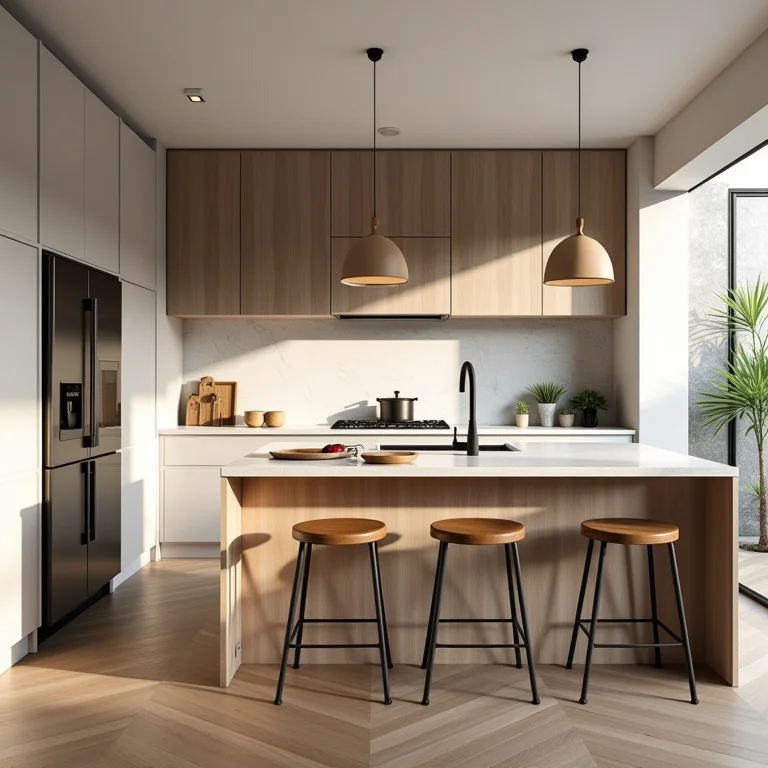 Tendências em cozinhas americanas decoradas.