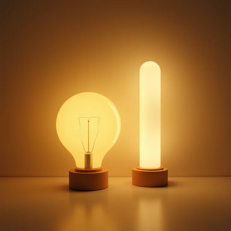 Teste de durabilidade entre lâmpada bulbo e tubular