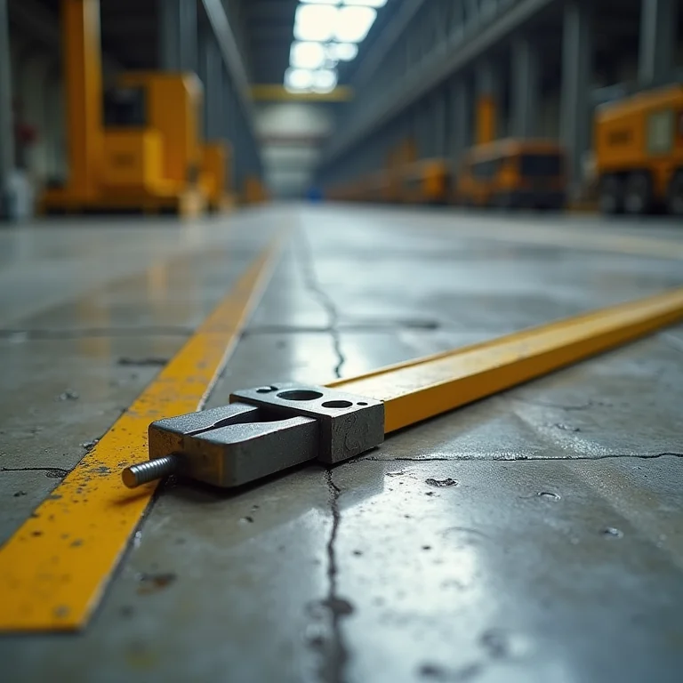 Teste de inclinação para piso de cozinha industrial