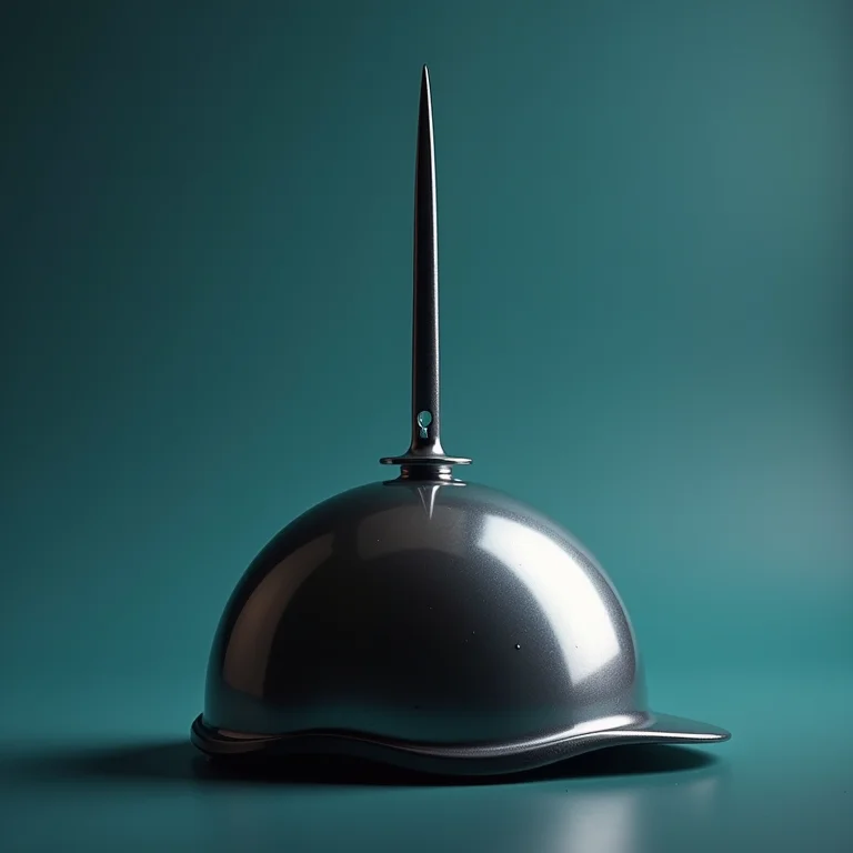 Teste de resistência à penetração em capacete de segurança.