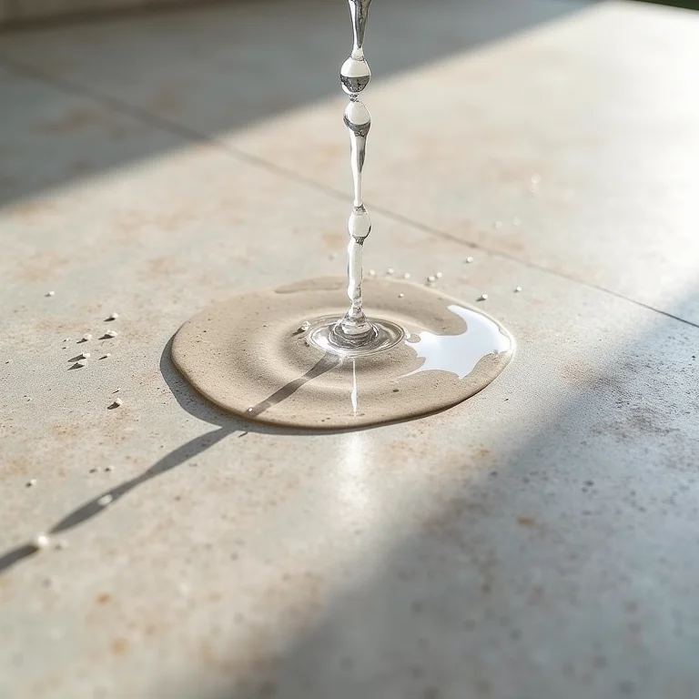 Teste de resistência à umidade em porcelanato