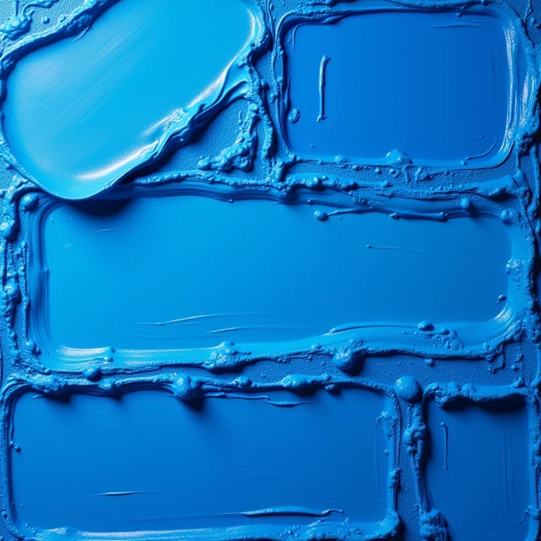 Texturas e técnicas de pintura com tinta azul