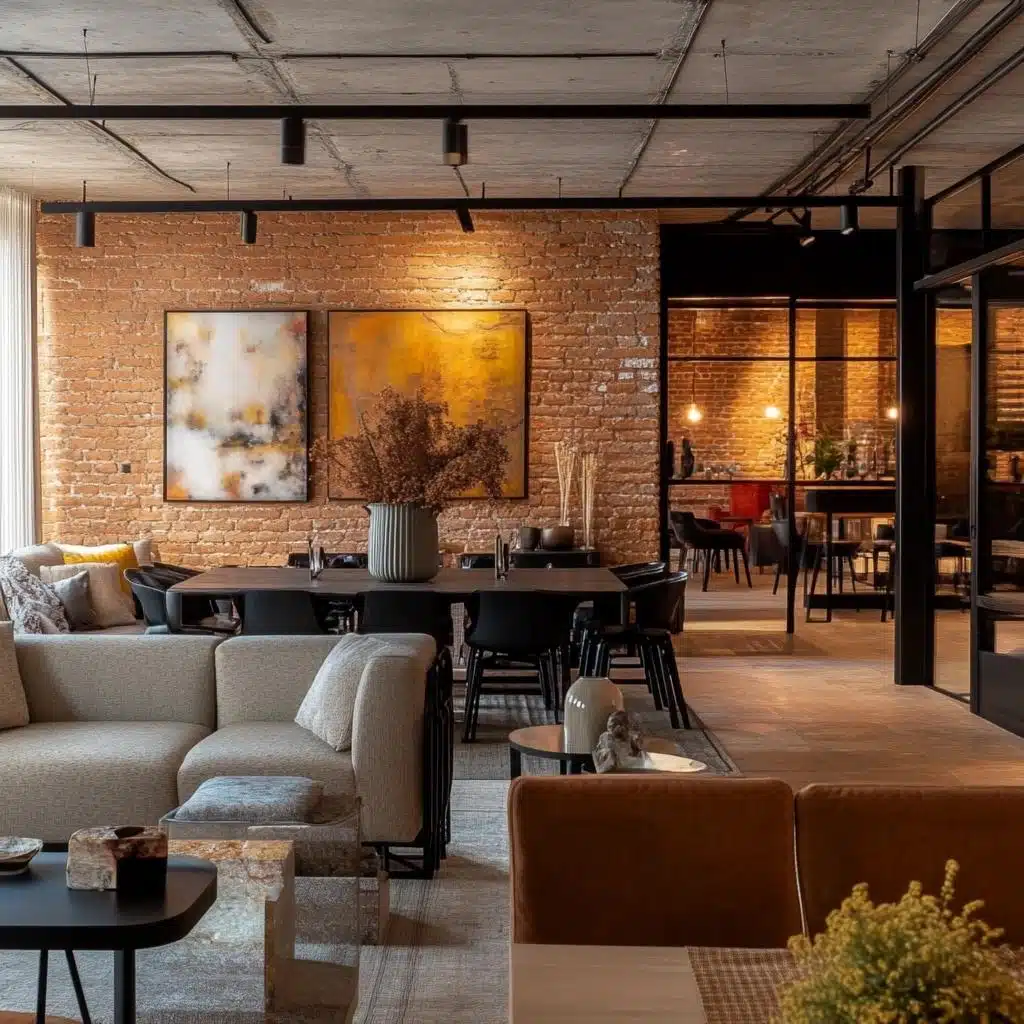 Tijolinho à Vista e Iluminação Indireta: Aconchego e Sofisticação - inspiração