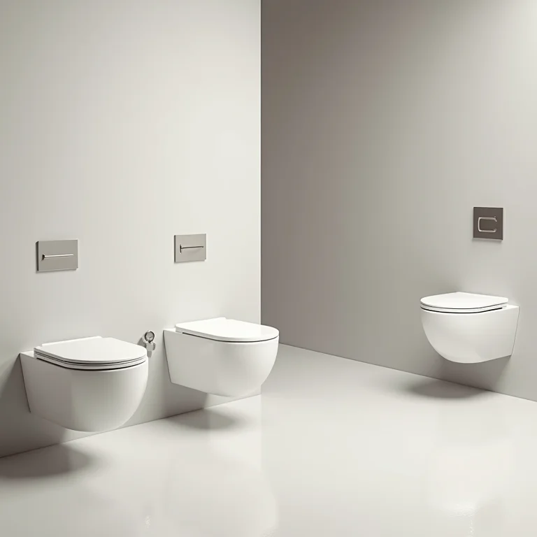 Tipos de bacia sanitária com caixa acoplada.