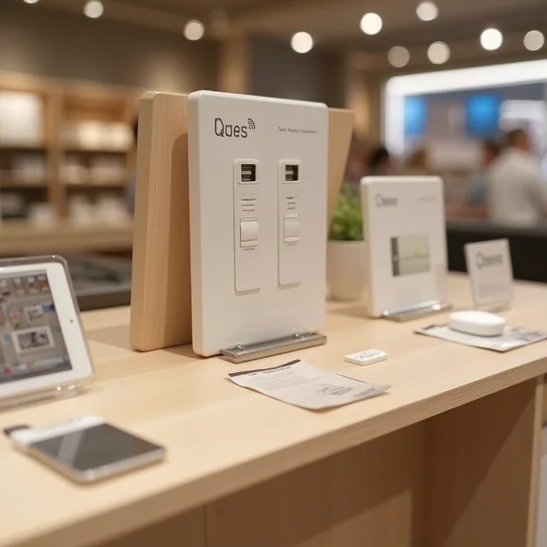 Tomadas USB de parede em loja de departamento