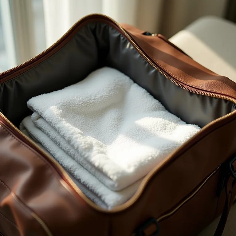 Trocador portátil na bolsa