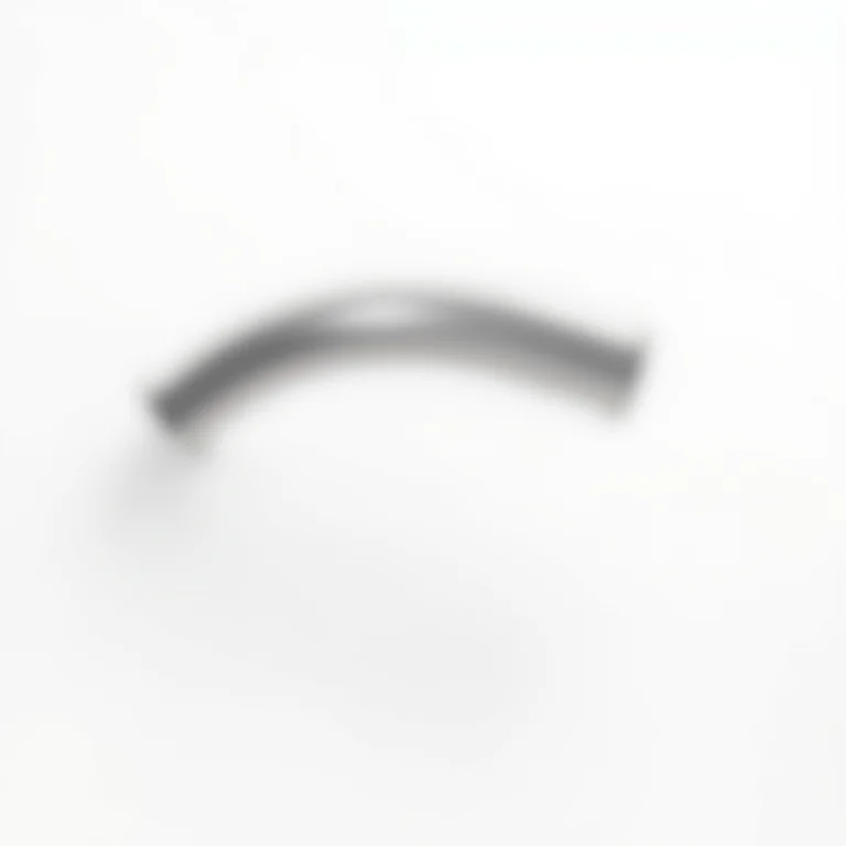 Tubo flexível de aço inoxidável curvado