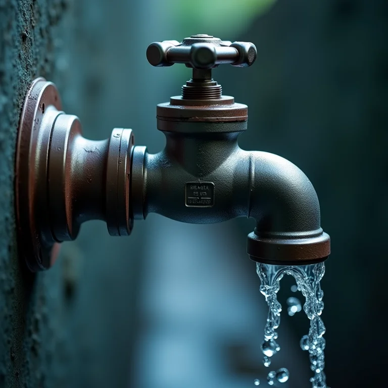 Válvula Hydra em funcionamento durante a descarga.