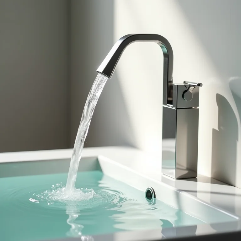 Vantagens de usar uma torneira cascata no banheiro.