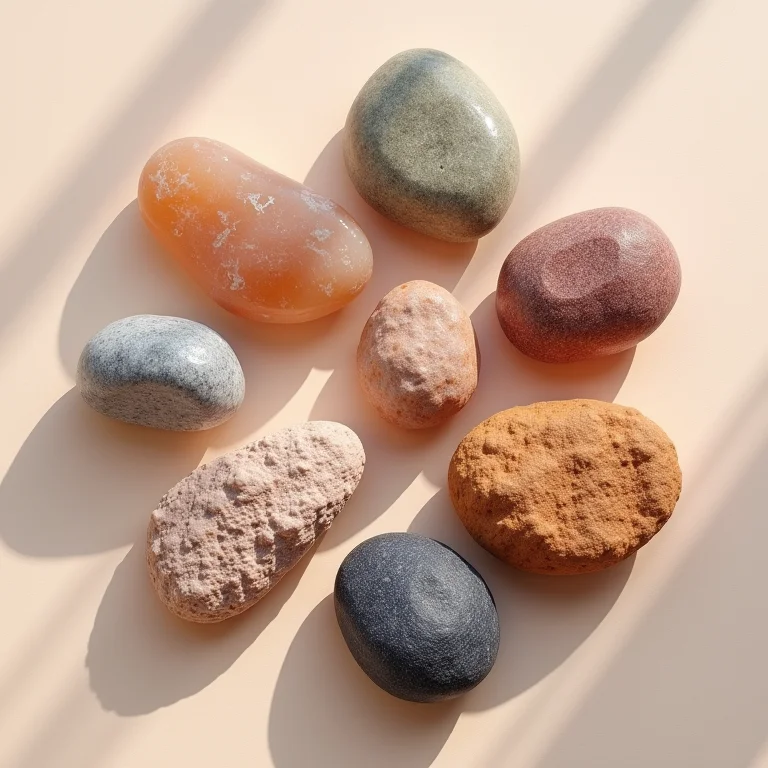 Variedade de cores e texturas do granilite