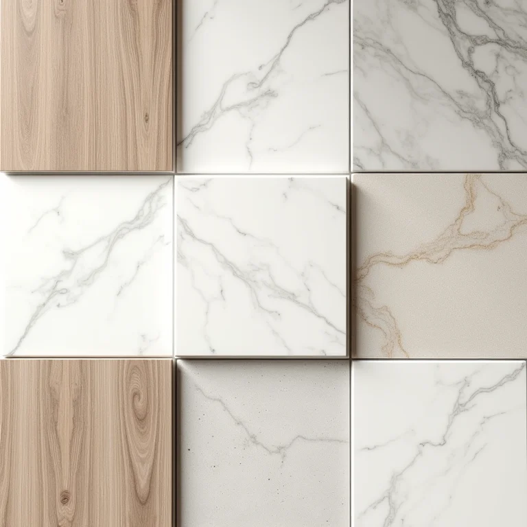 Variedade de estilos de porcelanato