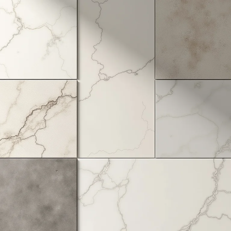 Variedade de estilos e acabamentos de porcelanato