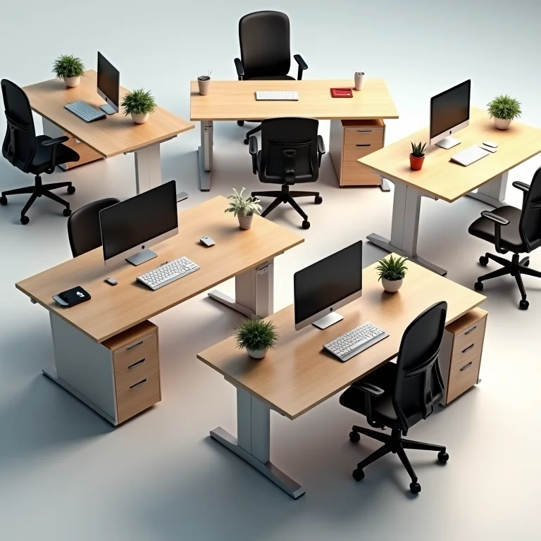 Variedade de mesas de trabalho para home office