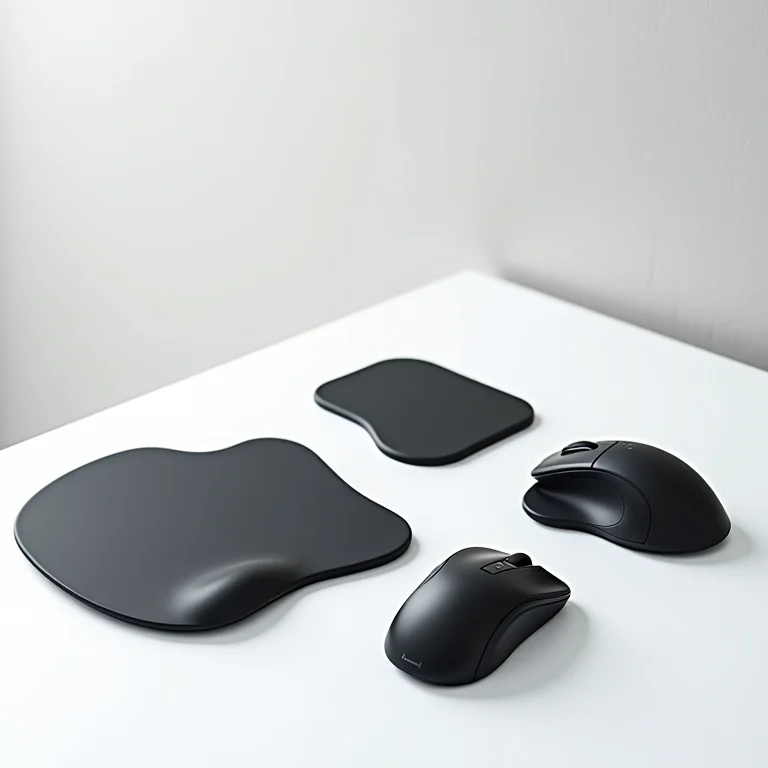 Variedade de mousepads ergonômicos para prevenção de lesões