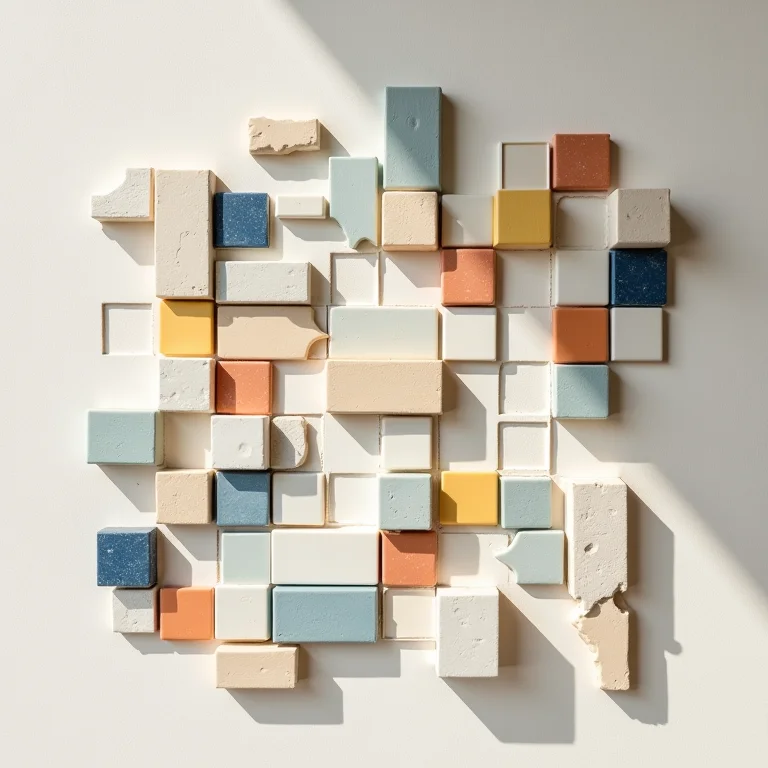 Variedade de pastilhas para bancadas de cozinha