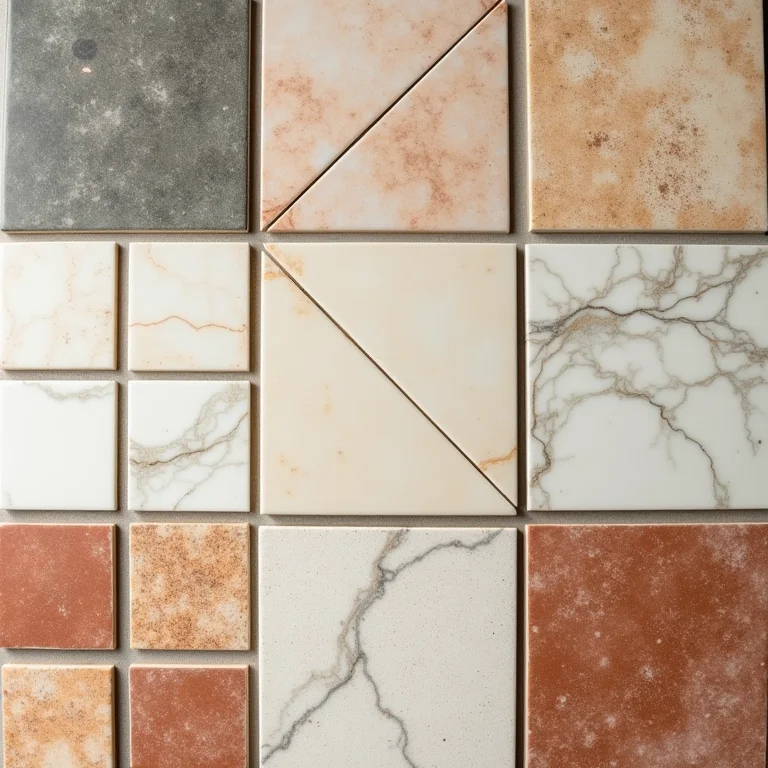 Variedade de revestimentos cerâmicos