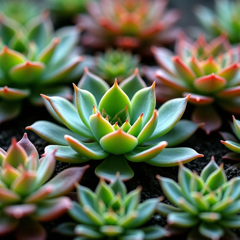 Variedade de suculentas ideais para decorar troncos