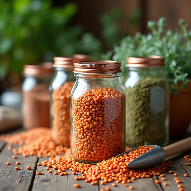 Variedades de lentilha para plantio doméstico.