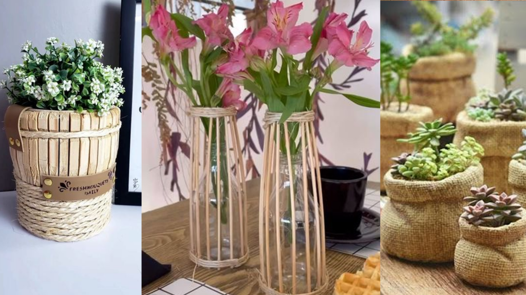 Vasos Reaproveitados: Dê uma Nova Vida a Materiais Inusitados - inspiração