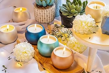Velas Aromáticas em Recipientes de Cerâmica Artesanal - inspiração