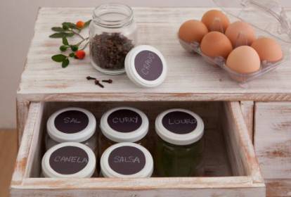 Potes de Vidro Revestidos com Tecido Chita Colorido: Alegria Brasileira - detalhe