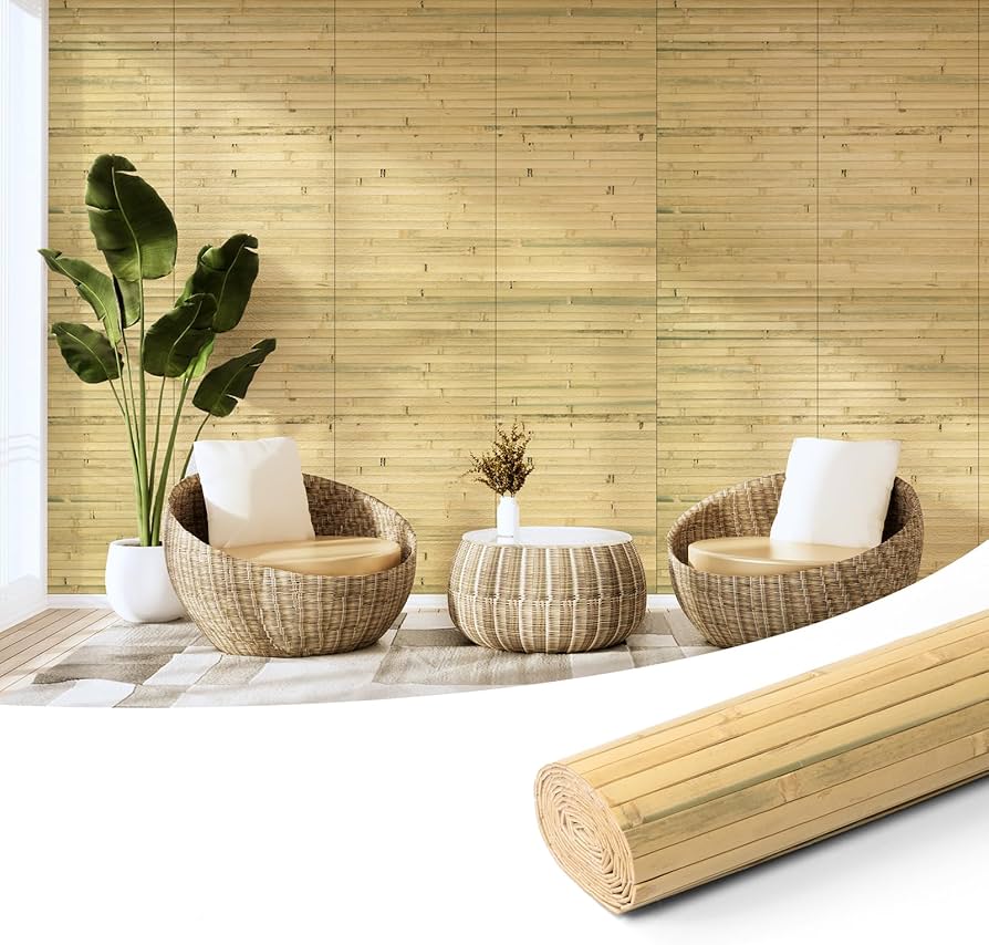 Elegância Natural: Revestimento de Bambu em Paredes e Texturas - inspiração