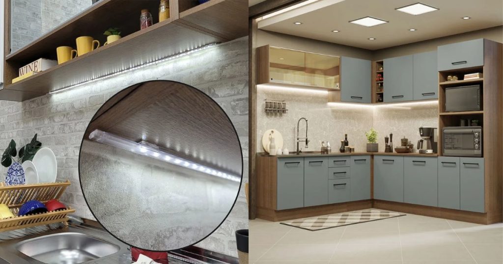 Cozinha Gourmet: Iluminação Funcional e Elegante com Fita de LED - inspiração