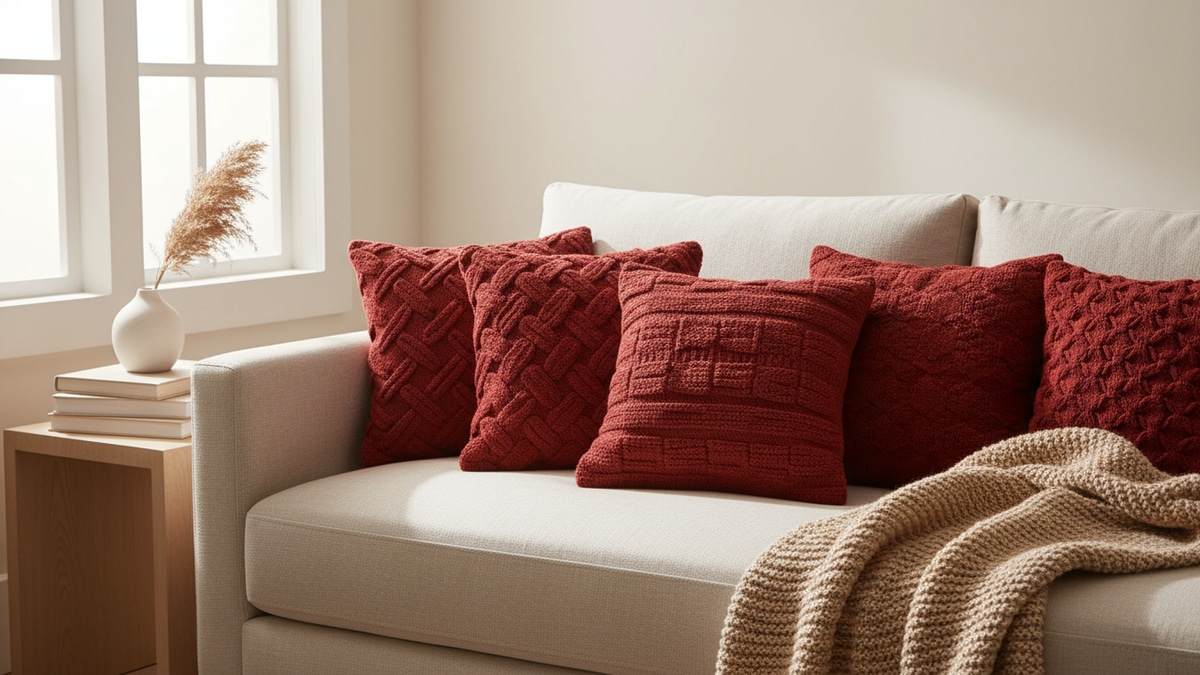 Delicadeza e Charme: Sala de Estar Pequena com Detalhes em Crochê - ideia