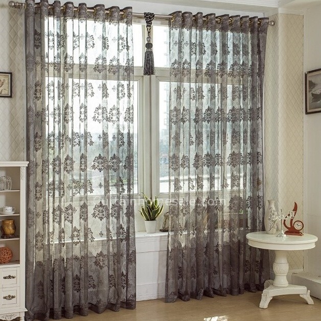 Elegância e Conforto Com Cortinas de Renda - detalhe