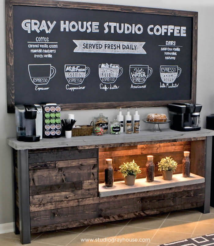 Cantinho do Café Aconchegante com Pallets - ideia