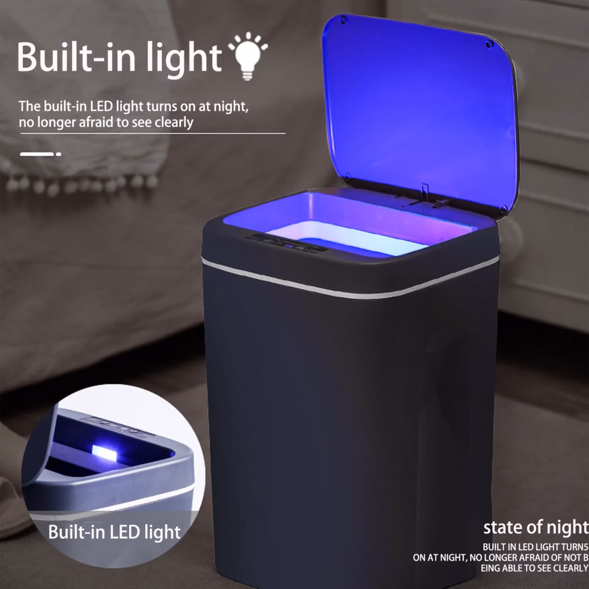 Lixeiras Seletivas com Iluminação Interna LED: Destaque e Modernidade - ideia