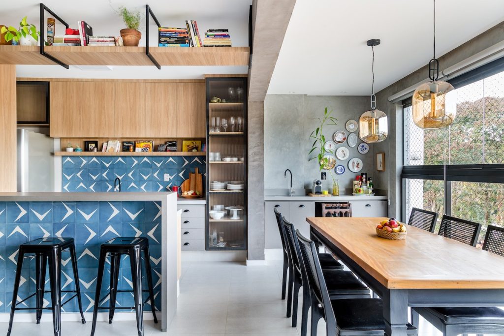 Com Azulejos Hidráulicos Coloridos: Alegria e Originalidade - detalhe