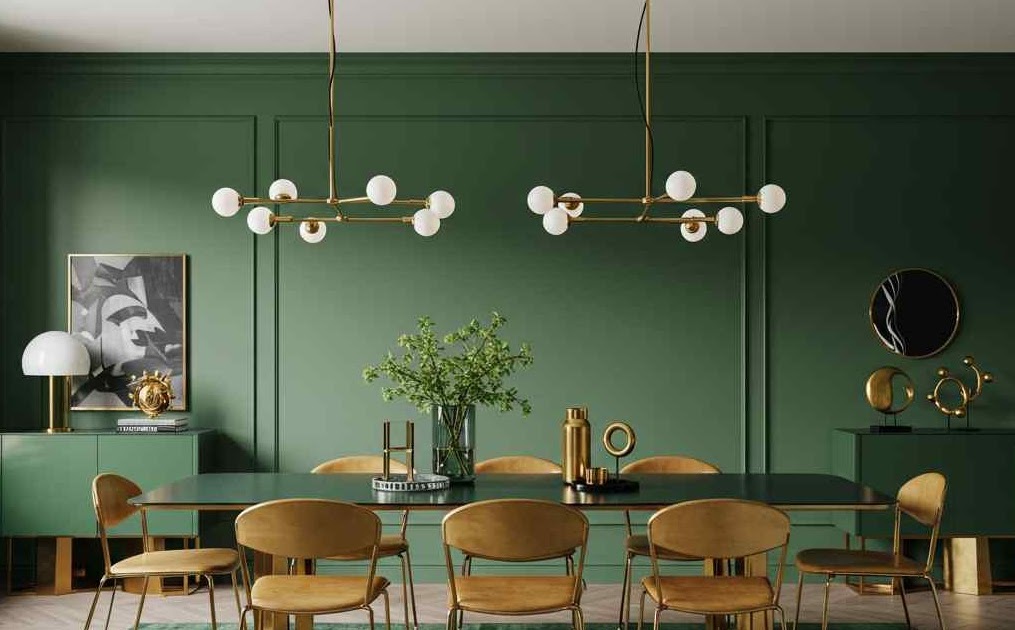 Verde e Dourado: Uma Combinação Sofisticada e Refrescante - ideia