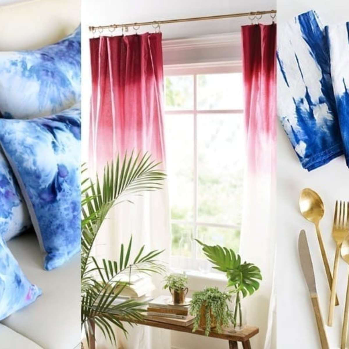 Travesseiros Tie-Dye: Uma Explosão de Cores Vibrantes - detalhe