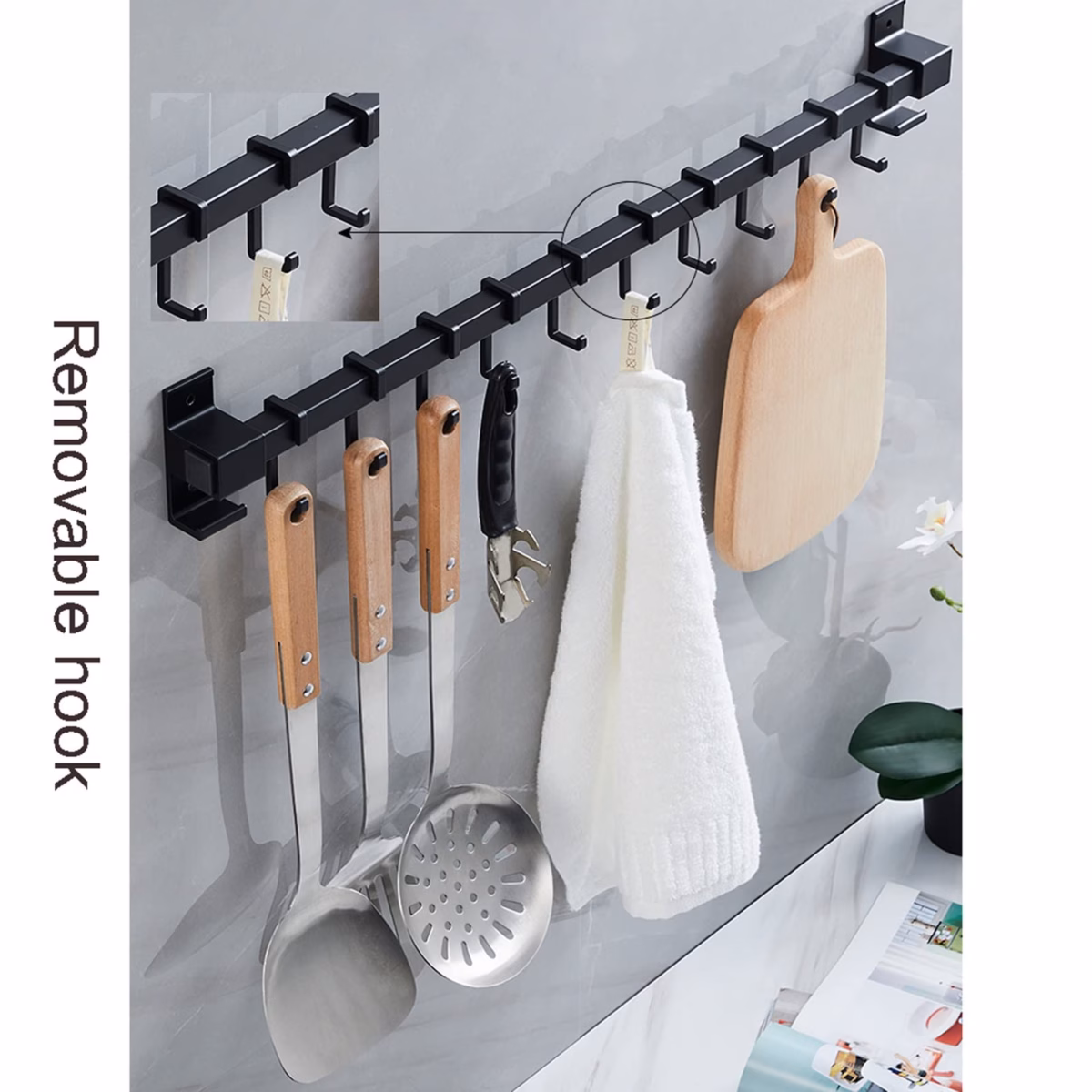 Trilho de Utensílios na Cozinha: Organização e Praticidade com Estilo - inspiração