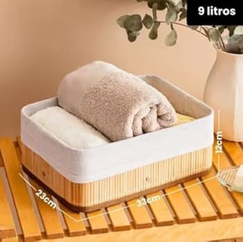 Cestos de Bambu com Etiquetas Personalizadas: Organização Funcional e Estilosa - ideia