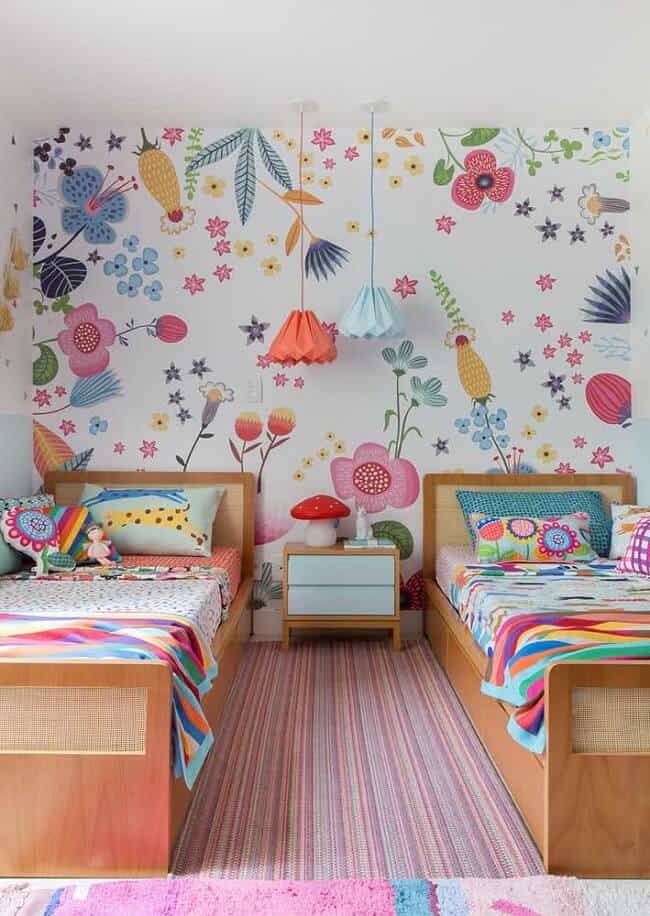 Decoração com Papel de Parede: Texturas e Estampas que Encantam - ideia