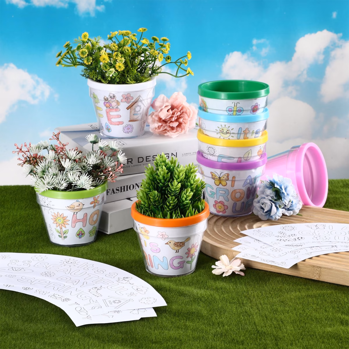 Vasos Decorados com Decoupage Floral: Personalização Criativa - inspiração