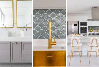 Geometria Dourada: Formas e Linhas que Modernizam a Decoração - inspiração