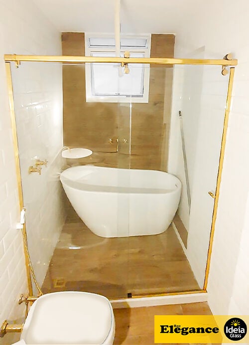 Glamour Retrô: Box com Acabamento Dourado - ideia