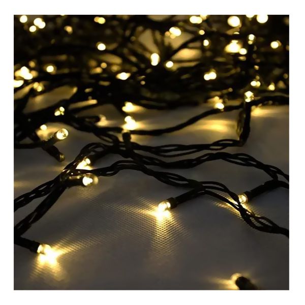 Delicadeza e Luz: Vedação Iluminada com Cordão de LED - ideia