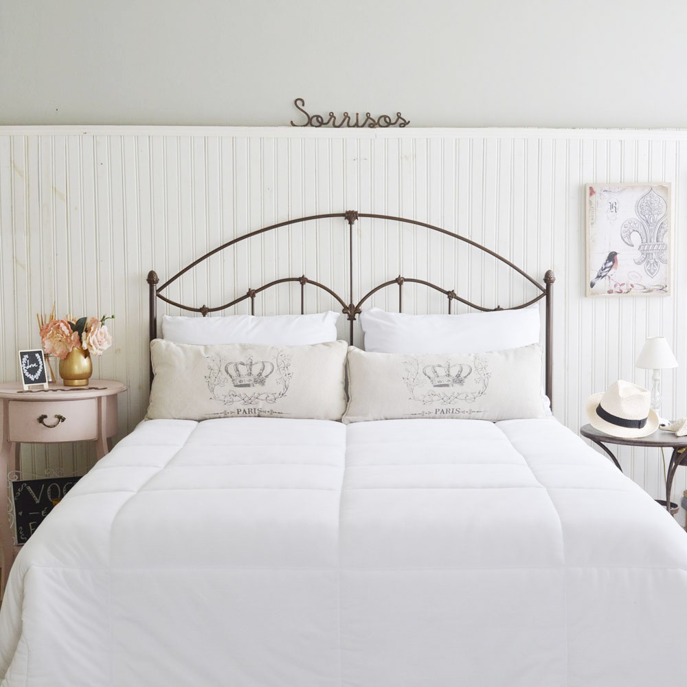 Cabeceira de Ferro Trabalhada com Flores em Relevo: Delicadeza Artesanal - ideia