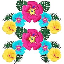 Hibiscos Exuberantes: Toques Tropicais em Decorações Festivas - inspiração